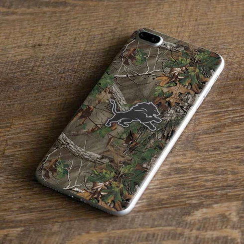 NFL Detroit Lions Realtree Xtra Green Camo iPhone 8 Plus Skin