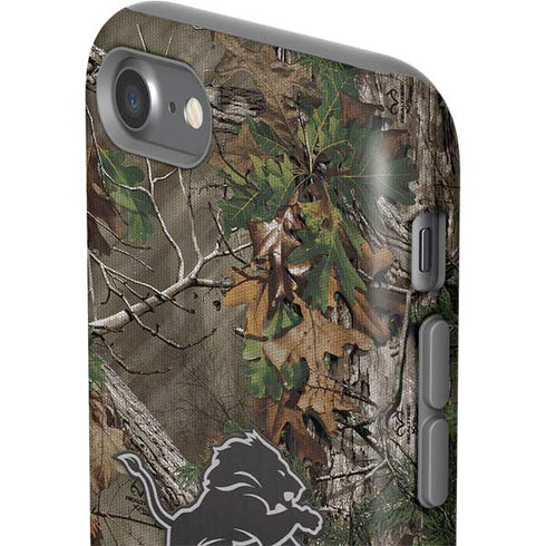 NFL Detroit Lions Realtree Xtra Green Camo iPhone SE (2nd & 3rd Gen) Pro Case