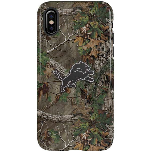 NFL Detroit Lions Realtree Xtra Green Camo iPhone X Pro Case