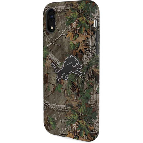 NFL Detroit Lions Realtree Xtra Green Camo iPhone XR Pro Case