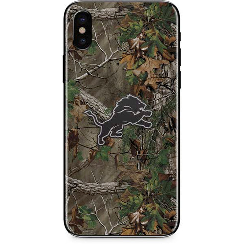 NFL Detroit Lions Realtree Xtra Green Camo iPhone XS Max Skin