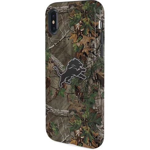 NFL Detroit Lions Realtree Xtra Green Camo iPhone XS Pro Case