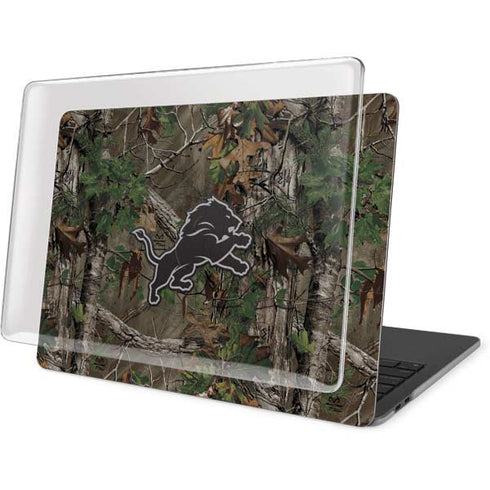 NFL Detroit Lions Realtree Xtra Green Camo MacBook Pro 15in (2016-19) Case plus Skin