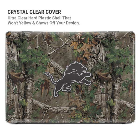NFL Detroit Lions Realtree Xtra Green Camo MacBook Pro 16in (2019-20) Case plus Skin