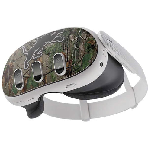 NFL Detroit Lions Realtree Xtra Green Camo Meta Quest 3 Skin