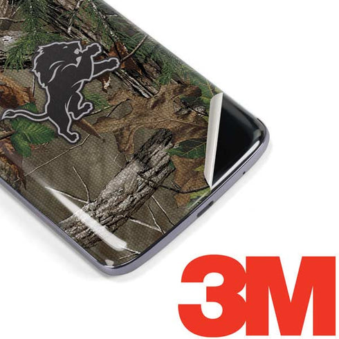 NFL Detroit Lions Realtree Xtra Green Camo Moto E5 Plus Skin