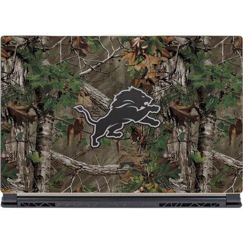 NFL Detroit Lions Realtree Xtra Green Camo MSI GS65 Stealth Laptop Skin