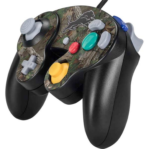 NFL Detroit Lions Realtree Xtra Green Camo Nintendo GameCube Controller Skin