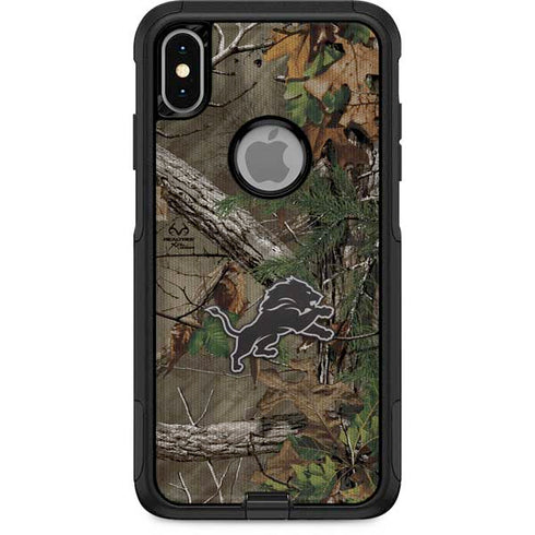 NFL Detroit Lions Realtree Xtra Green Camo Otterbox Commuter iPhone Skin