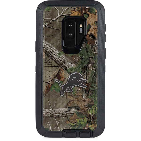 NFL Detroit Lions Realtree Xtra Green Camo Otterbox Defender Galaxy Skin