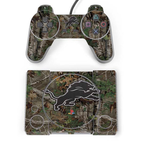 NFL Detroit Lions Realtree Xtra Green Camo PlayStation Classic Bundle Skin