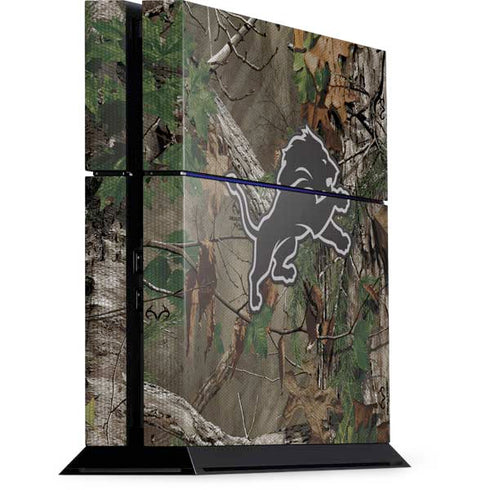 NFL Detroit Lions Realtree Xtra Green Camo PS4 Console Skin