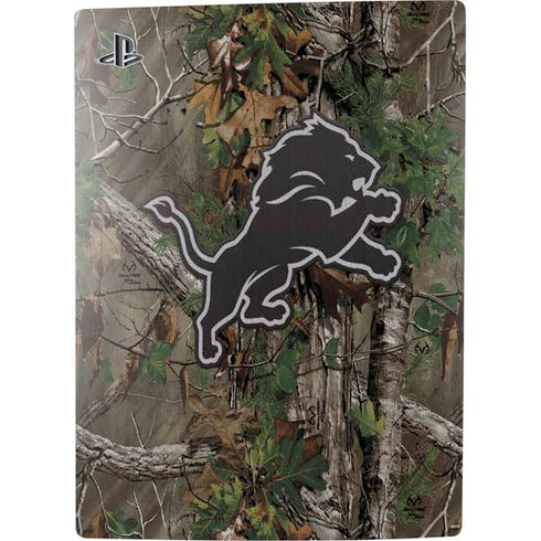 NFL Detroit Lions Realtree Xtra Green Camo PS5 Digital Edition Bundle Skin