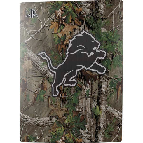 NFL Detroit Lions Realtree Xtra Green Camo PS5 Digital Edition Console Skin