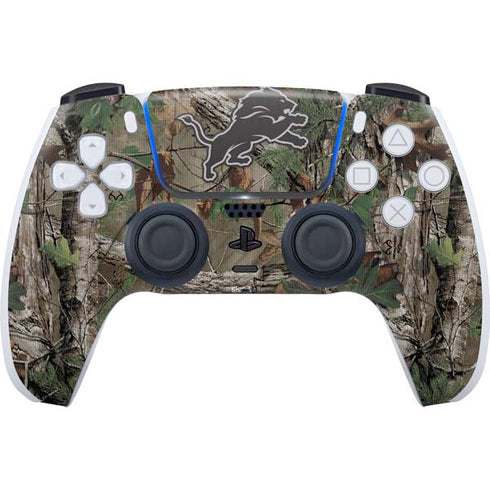 NFL Detroit Lions Realtree Xtra Green Camo PS5 Controller Skin