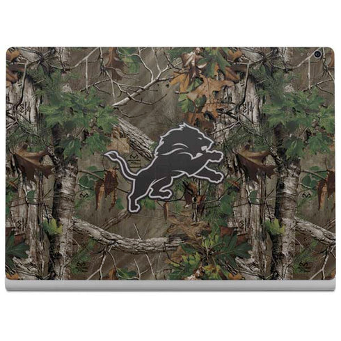 NFL Detroit Lions Realtree Xtra Green Camo Surface Book 2 15in Skin