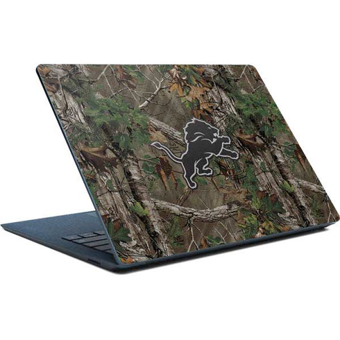 NFL Detroit Lions Realtree Xtra Green Camo Surface Laptop Skin