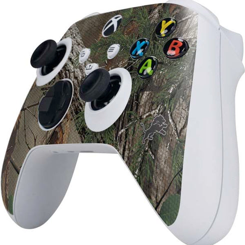 NFL Detroit Lions Realtree Xtra Green Camo Xbox Series S Controller Skin