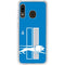 NFL Detroit Lions Retro Logo Galaxy A20 Clear Case