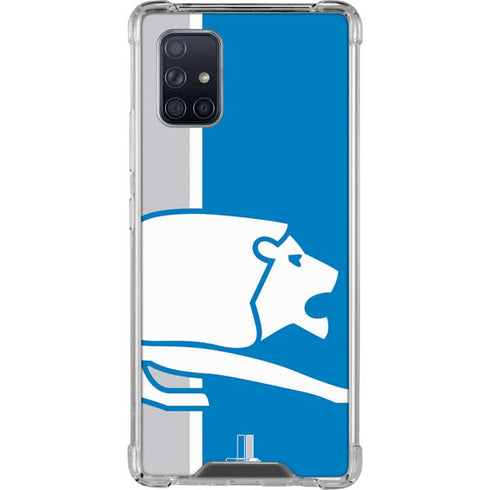 NFL Detroit Lions Retro Logo Galaxy A71 5G Clear Case