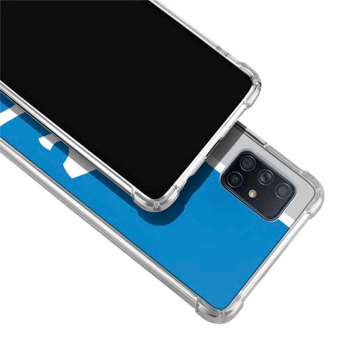 NFL Detroit Lions Retro Logo Galaxy A71 5G Clear Case
