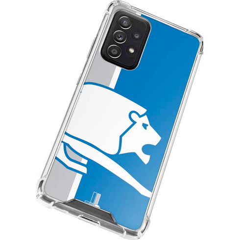 NFL Detroit Lions Retro Logo Galaxy A72 5G Clear Case