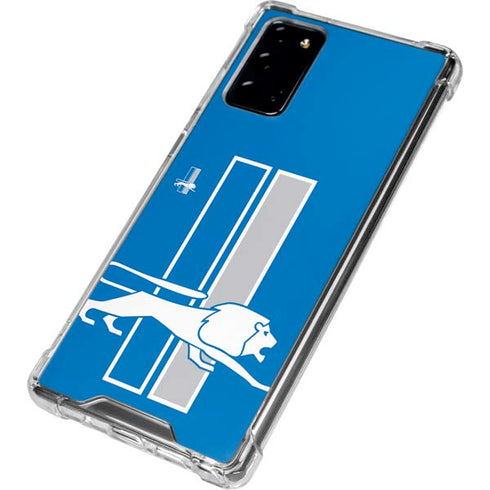 NFL Detroit Lions Retro Logo Galaxy Note20 5G Clear Case