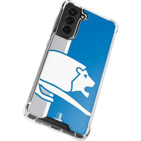 NFL Detroit Lions Retro Logo Galaxy S21 FE Clear Case