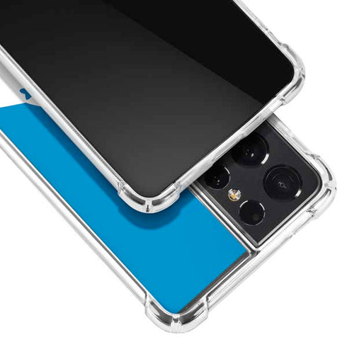 NFL Detroit Lions Retro Logo Galaxy S21 Ultra 5G Clear Case