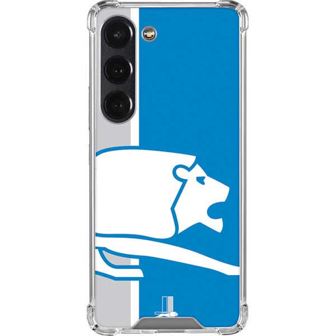 NFL Detroit Lions Retro Logo Galaxy S23 Clear Case