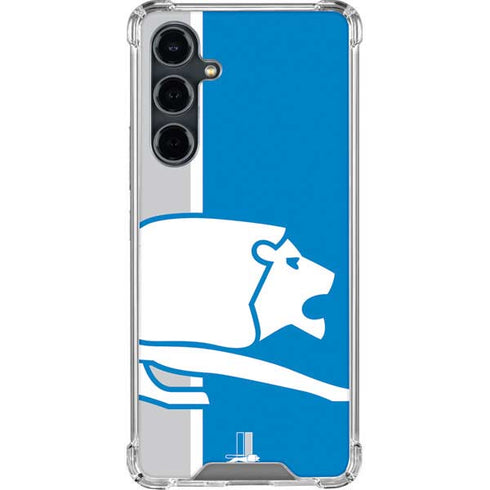 NFL Detroit Lions Retro Logo Galaxy S23 FE Clear Case
