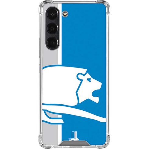 NFL Detroit Lions Retro Logo Galaxy S23 Plus Clear Case