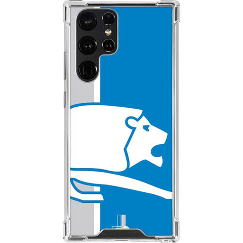NFL Detroit Lions Retro Logo Galaxy S24 Ultra Clear Case
