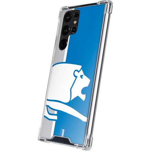 NFL Detroit Lions Retro Logo Galaxy S24 Ultra Clear Case