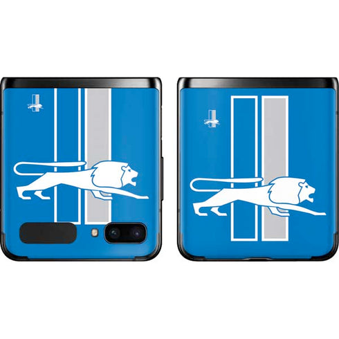 NFL Detroit Lions Retro Logo Galaxy Z Flip Skin