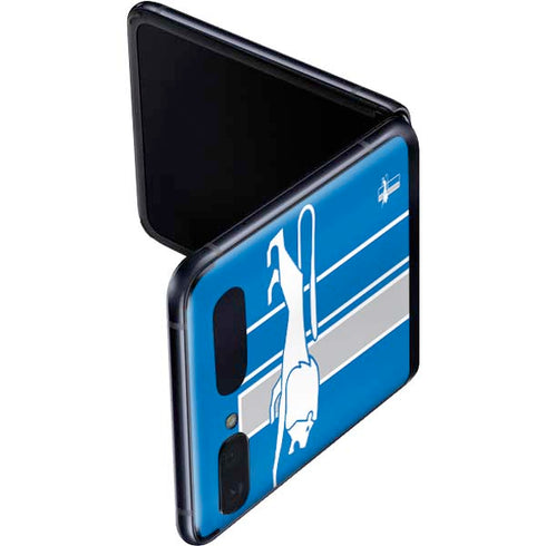 NFL Detroit Lions Retro Logo Galaxy Z Flip Skin