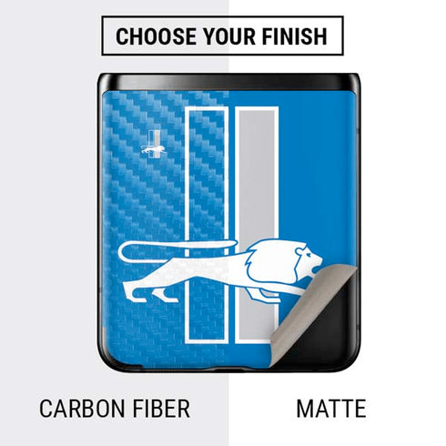 NFL Detroit Lions Retro Logo Galaxy Z Flip Skin