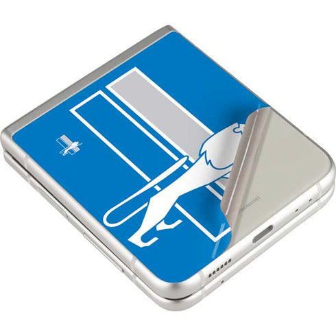 NFL Detroit Lions Retro Logo Galaxy Z Flip3 5G Skin