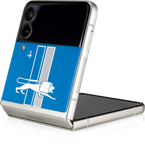 NFL Detroit Lions Retro Logo Galaxy Z Flip3 5G Skin