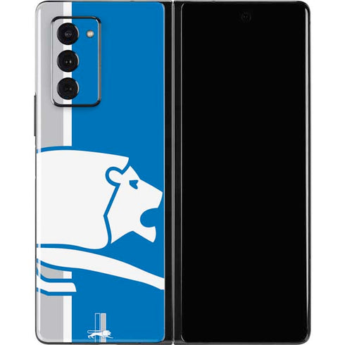 NFL Detroit Lions Retro Logo Galaxy Z Fold2 5G Skin