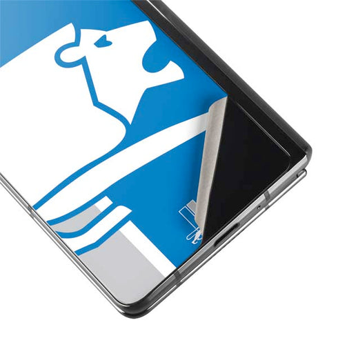 NFL Detroit Lions Retro Logo Galaxy Z Fold2 5G Skin