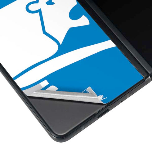 NFL Detroit Lions Retro Logo Galaxy Z Fold4 5G Skin