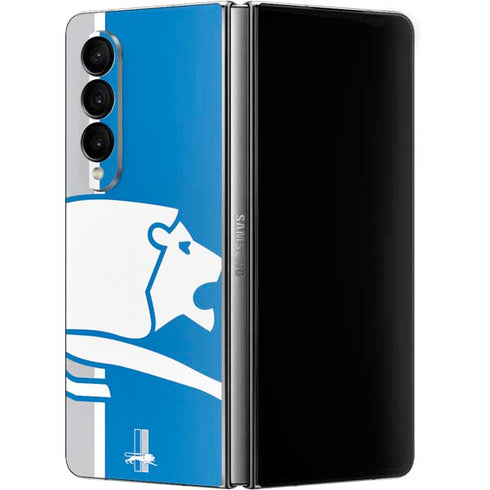 NFL Detroit Lions Retro Logo Galaxy Z Fold4 5G Skin