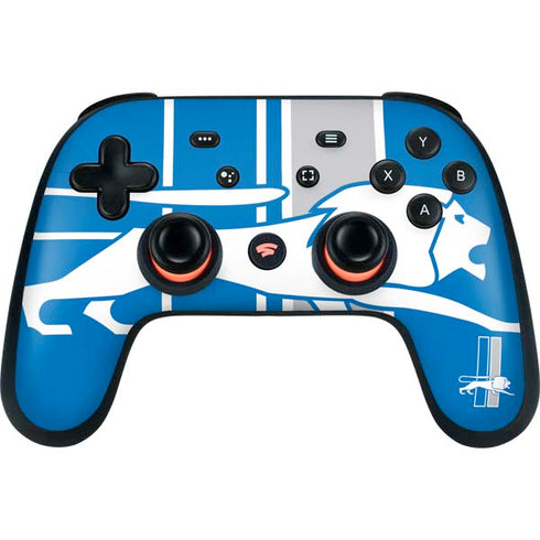 NFL Detroit Lions Retro Logo Google Stadia Controller Skin