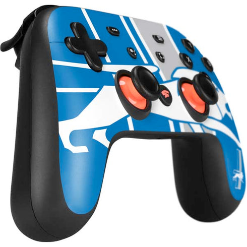 NFL Detroit Lions Retro Logo Google Stadia Controller Skin