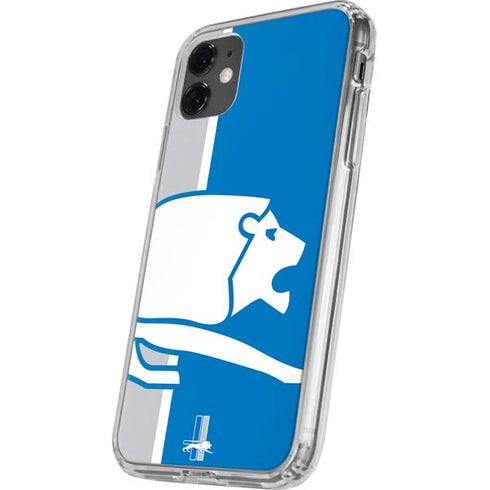 NFL Detroit Lions Retro Logo iPhone 11 Clear Case