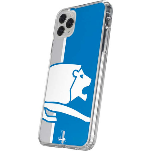 NFL Detroit Lions Retro Logo iPhone 11 Pro Clear Case