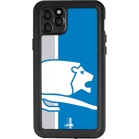 NFL Detroit Lions Retro Logo iPhone 11 Pro Max Waterproof Case