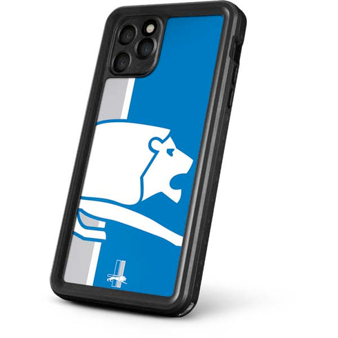 NFL Detroit Lions Retro Logo iPhone 11 Pro Waterproof Case