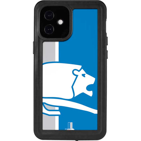 NFL Detroit Lions Retro Logo iPhone 12 Mini Waterproof Case